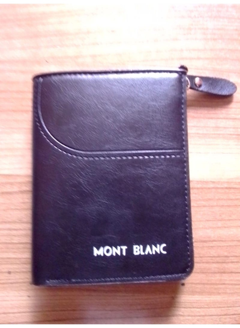 MONTBLANC Wallet with Zipper Leather for money & Card for men - Image 1