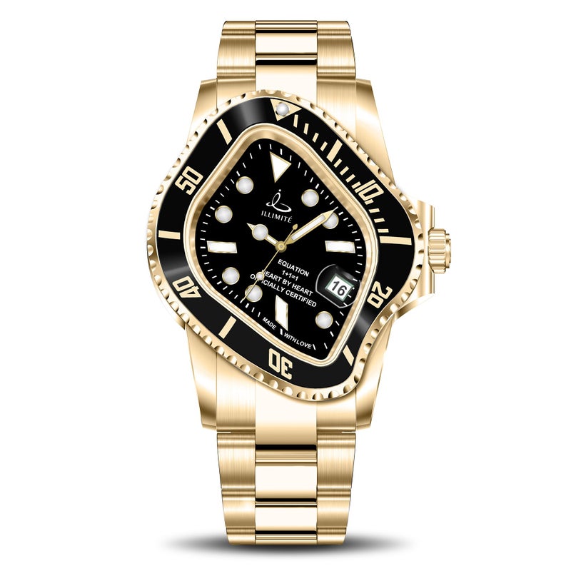 illimite ساعات أوتوماتيكية ذائبة للرجال ILLIMITE حركة ميكانيكية ذاتية التعبئة يابانية Miyota 8215 ساعة نسائية مقاومة للماء من الفولاذ المقاوم للصدأ ساعات معصم سريالية Pea001