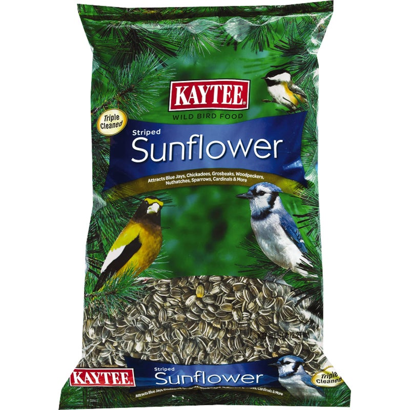 Kaytee Striped Sunflower Seeds For Blue Jays, Woodpeckers, Finches & Other Wild Birds, 5 Pounds - Image 1