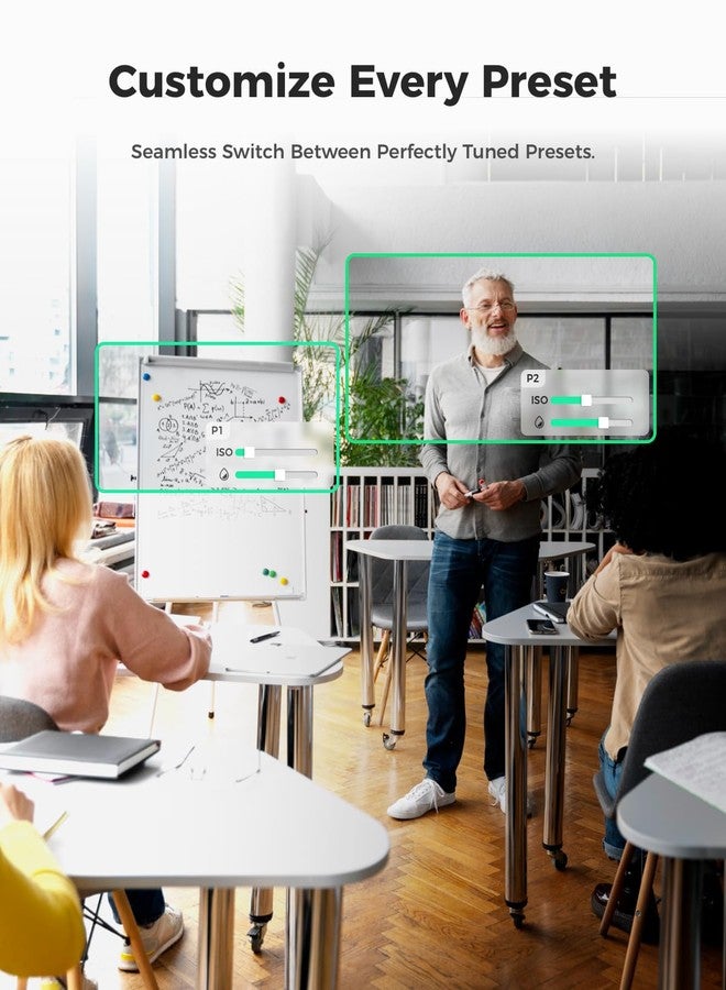 أوبسبوت كاميرا ويب OBSBOT Tiny SE بدقة 1080 بكسل ومعدل 100 إطار في الثانية لأجهزة الكمبيوتر، كاميرا PTZ للبث المباشر مع تتبع الذكاء الاصطناعي ومستشعر 1/2.8 بوصة، تحكم بالإيماءات، ISO مزدوج، HDR متدرج، كاميرا ويب لأجهزة Mac والكمبيوتر المحمول والتابلت والاجتماعات والألعاب وما إلى ذلك. - Image 5