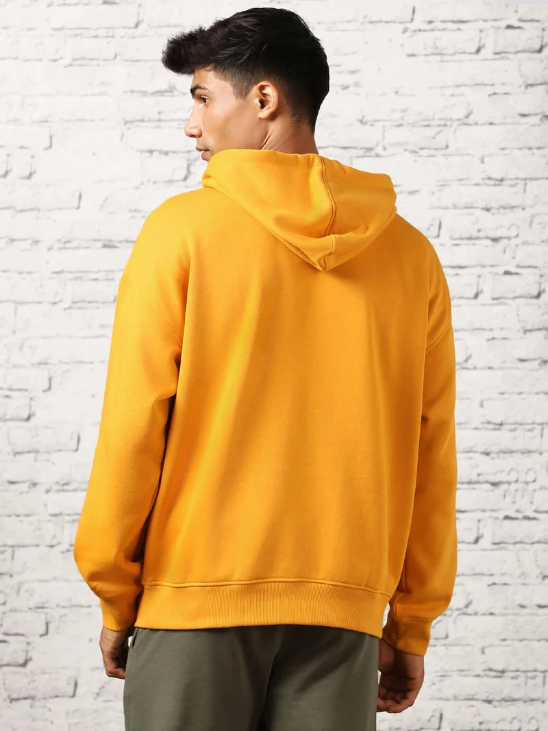 NOBERO  Stylish Yellow Oversized Hoodie for Men  | Best Price UAE