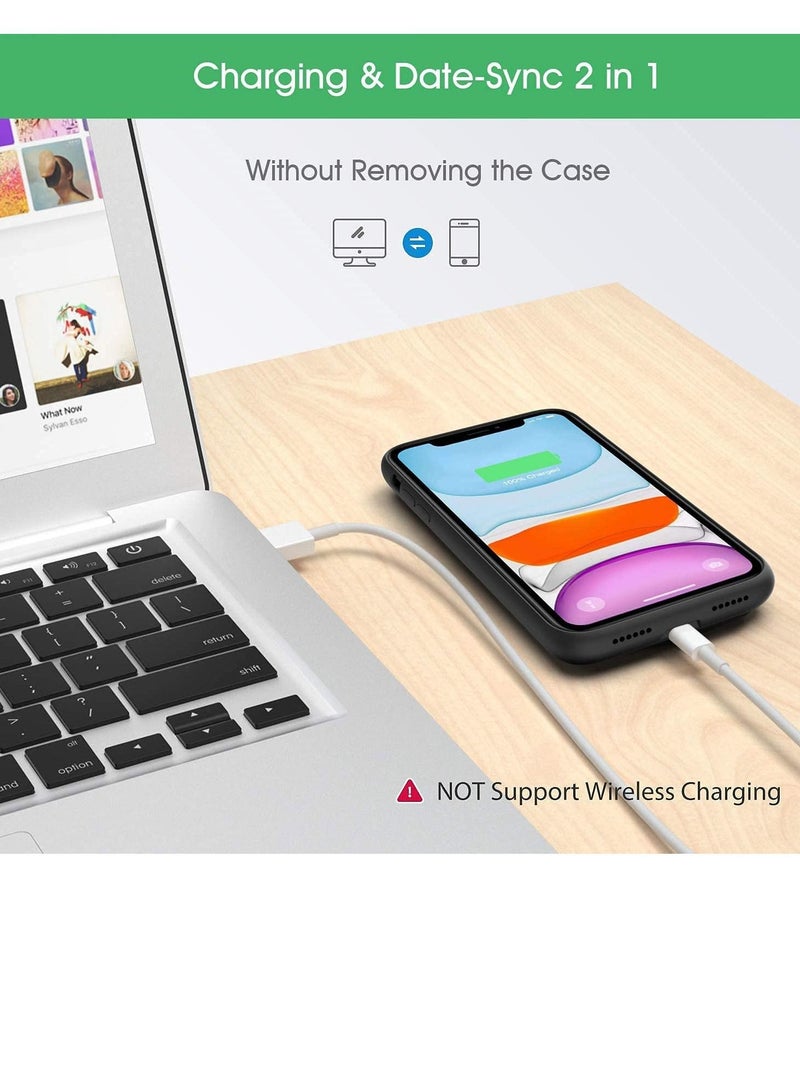 فون بلانيت Battery Case for iPhone 11 Pro Max, 4500mAh Protective Portable Charging Case, Rechargeable Extended Battery Pack Power Backup Cover - Image 4