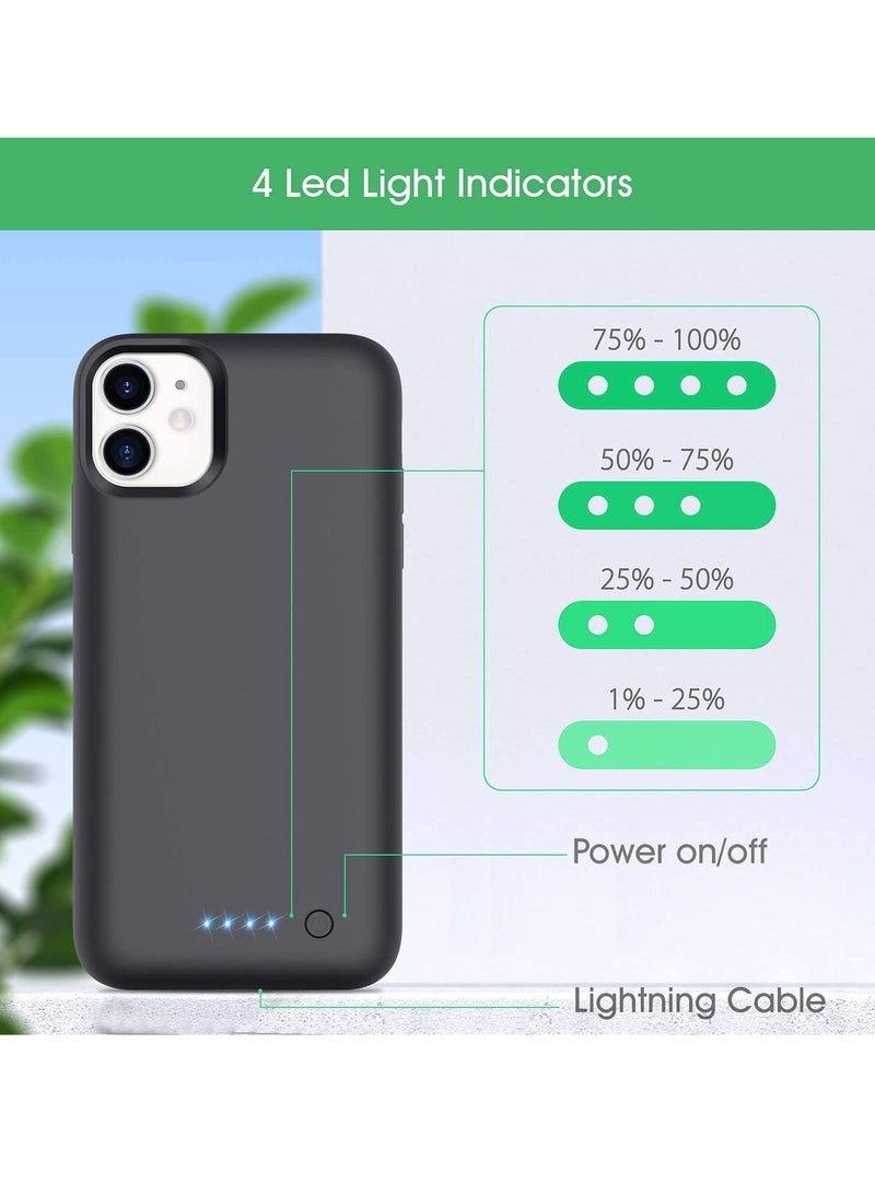 فون بلانيت Battery Case for iPhone 11 Pro Max, 4500mAh Protective Portable Charging Case, Rechargeable Extended Battery Pack Power Backup Cover - Image 2