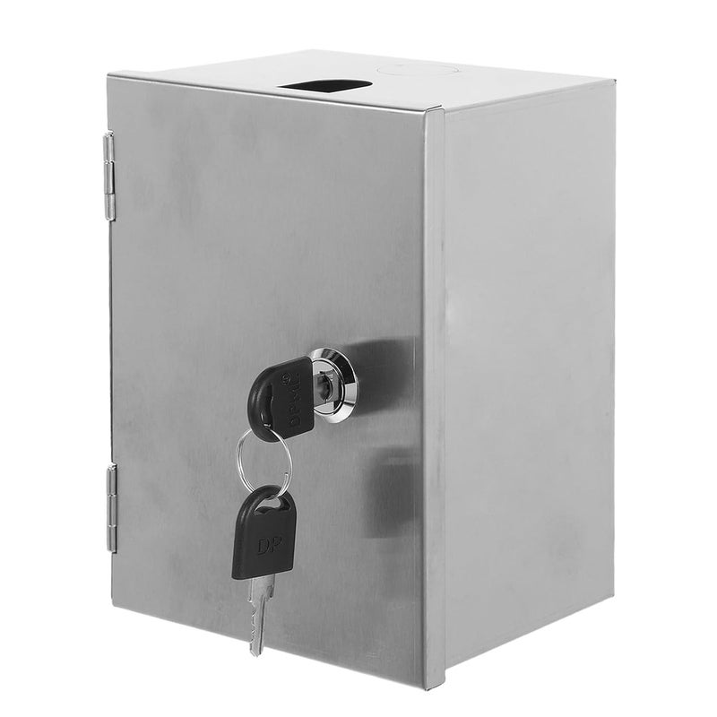 غطاية صندوق مخرج كهربائي خارجي مقاوم للماء وقابل للقفل من الفولاذ المقاوم للصدأ - Image 1