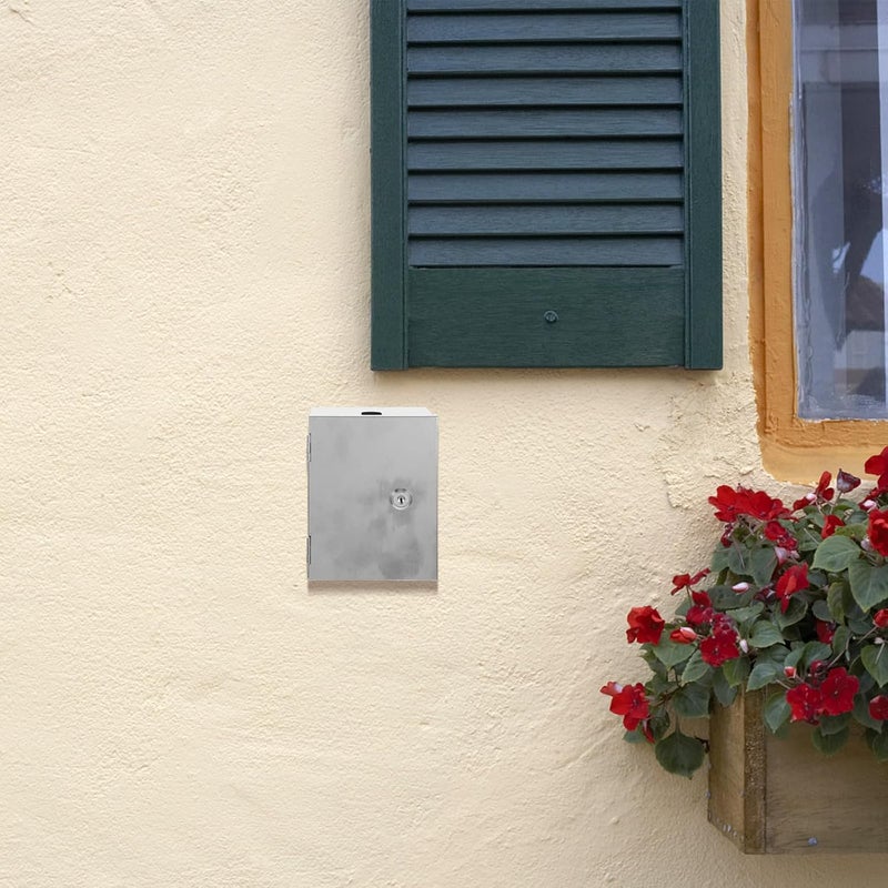 غطاية صندوق مخرج كهربائي خارجي مقاوم للماء وقابل للقفل من الفولاذ المقاوم للصدأ - Image 5