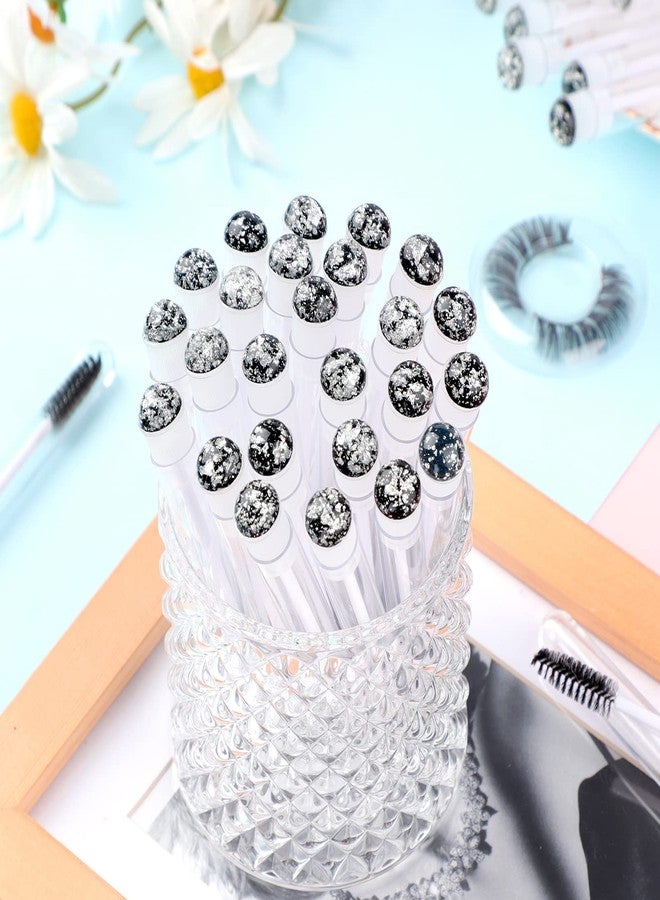 Dming 20pcs Eyelash brush Lash Wand Makeup tool Eyelash Extension supplies Cleaning brush Diamond Mascara foil black - Image 5
