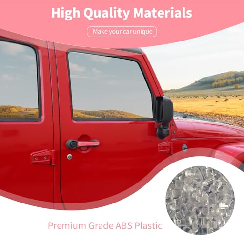 PDKLIN for Jeep JK Tailgate Door Handle Insert Trim Cover for Jeep Wrangler JK JKU 20072017 4DR Pink Exterior Accessories 5pcs - Image 3