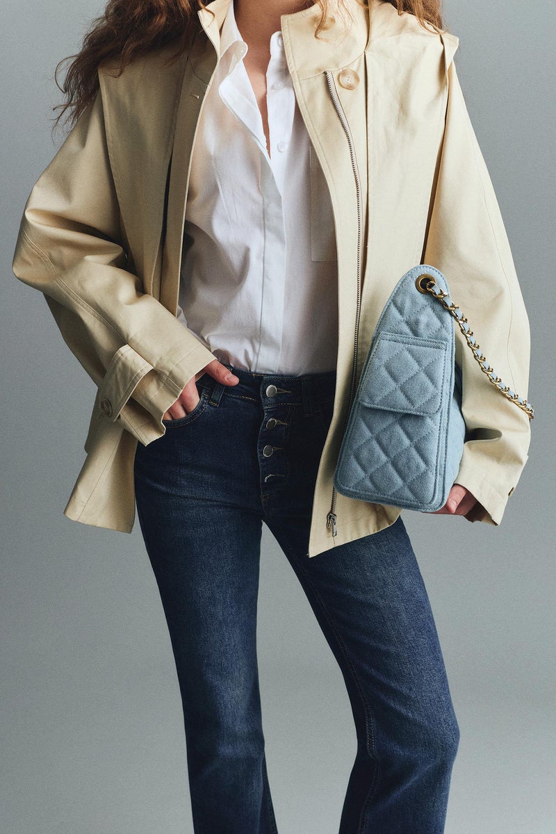 ديفاكتو بنطلون جينز فلير فيت برجل واسع وخصر عادي - Image 3