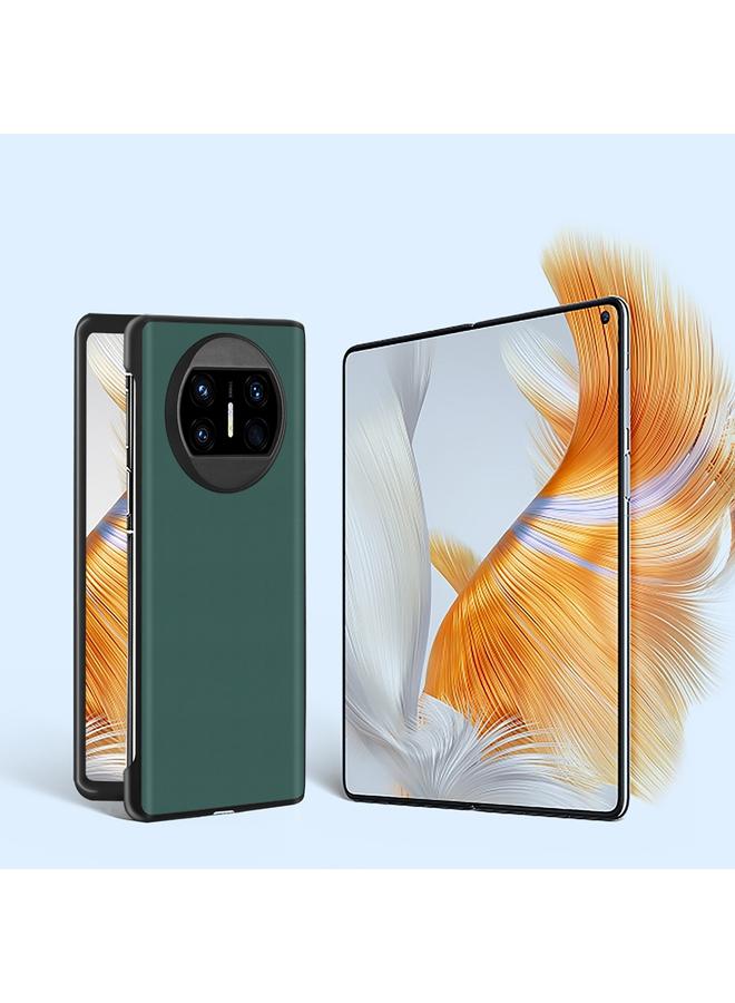 اس-توب جراب هاتف Huawei Mate X3 فائق النحافة مصنوع من الجلد العادي قابل للطي - Image 3