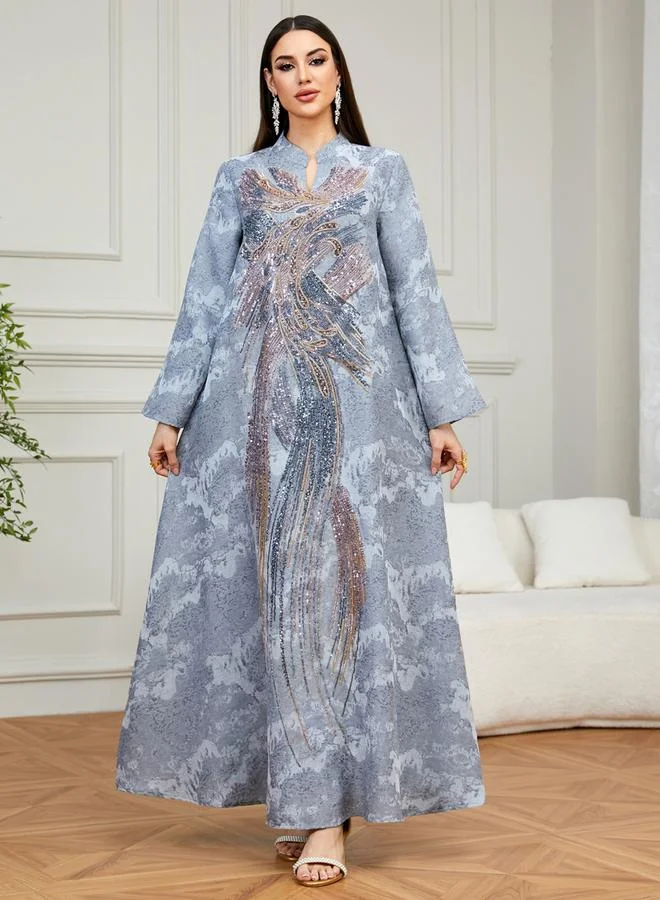 تايك تو جلابية مطرزة بترتر