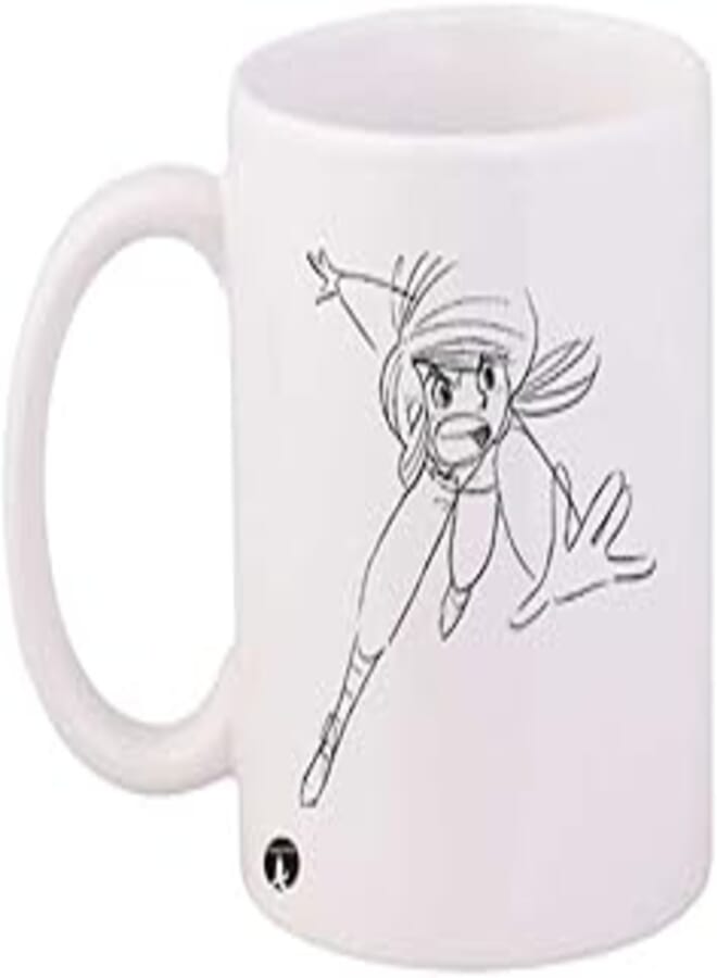 RYN PRINTED Design Anime Jazeerat Al Kanz Mug WhiteBlack Standard Size