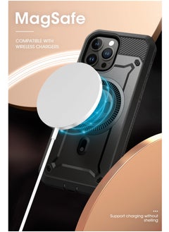 SupCase Unicorn Beetle Pro Mag Case for Iphone 15 Pro Max 6.7 Inch Compatible With Magsafe Full Body Rugged Case With Built in Screen Protector Kickstand and Belt Clip Black  - Image 3