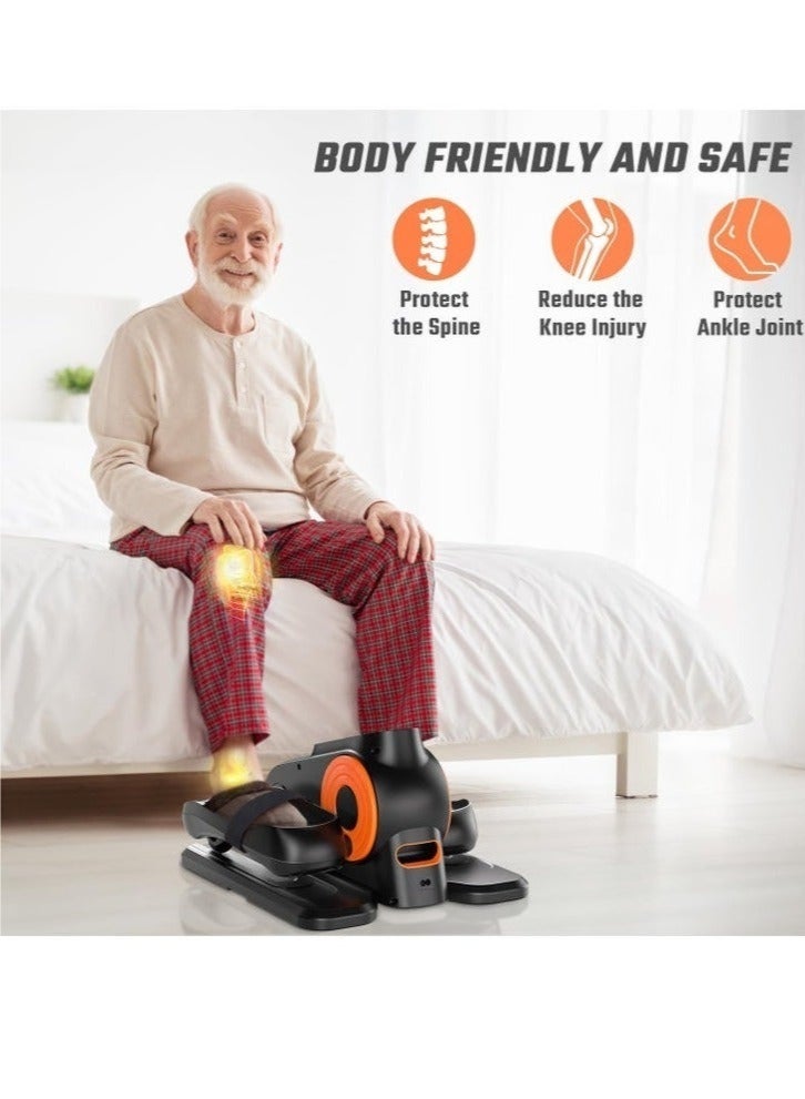 Bukela Under Desk Elliptical Machine, Ellipse Leg Exerciser for Seniors Fully Assembled, Quiet & Portable Electric Seated Pedal Exerciser with Remote Control & 12 Adjustable Speeds - Image 3