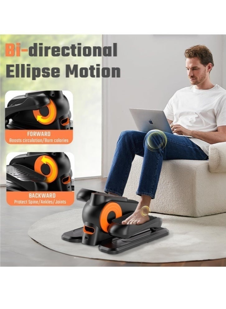 Bukela Under Desk Elliptical Machine, Ellipse Leg Exerciser for Seniors Fully Assembled, Quiet & Portable Electric Seated Pedal Exerciser with Remote Control & 12 Adjustable Speeds - Image 2