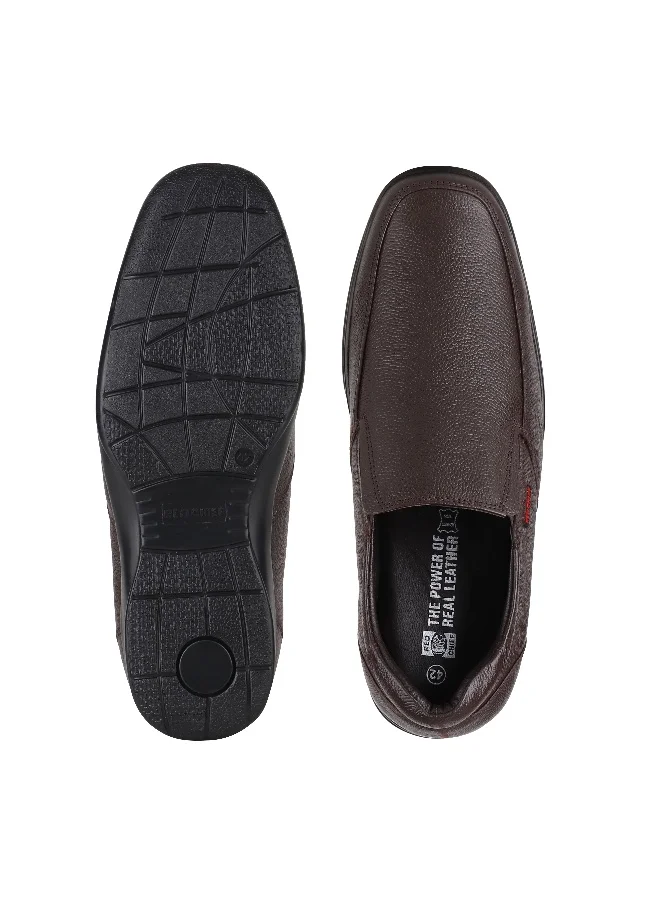 Red Chief حذاء رسمي بني قصير سهل الارتداء