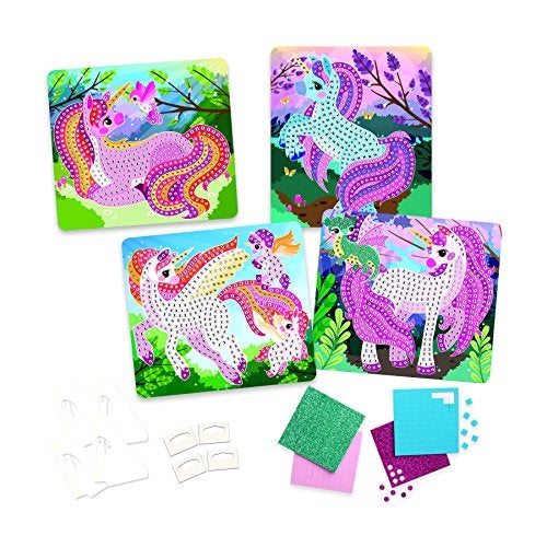 ORB The Factory Sticky Mosaics Unicorns, Pink/Teal/Blue/Purple, 12' x 2' x 10.75' - Image 5