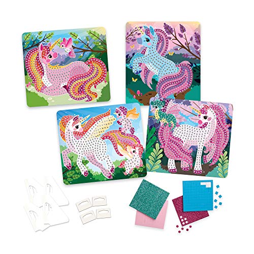 ORB The Factory Sticky Mosaics Unicorns, Pink/Teal/Blue/Purple, 12' x 2' x 10.75' - Image 2