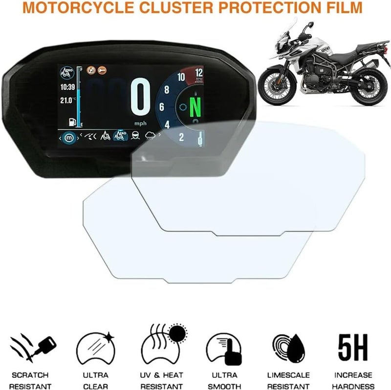 QASULER Motorcycle Dashboard Screen Protector - Image 2
