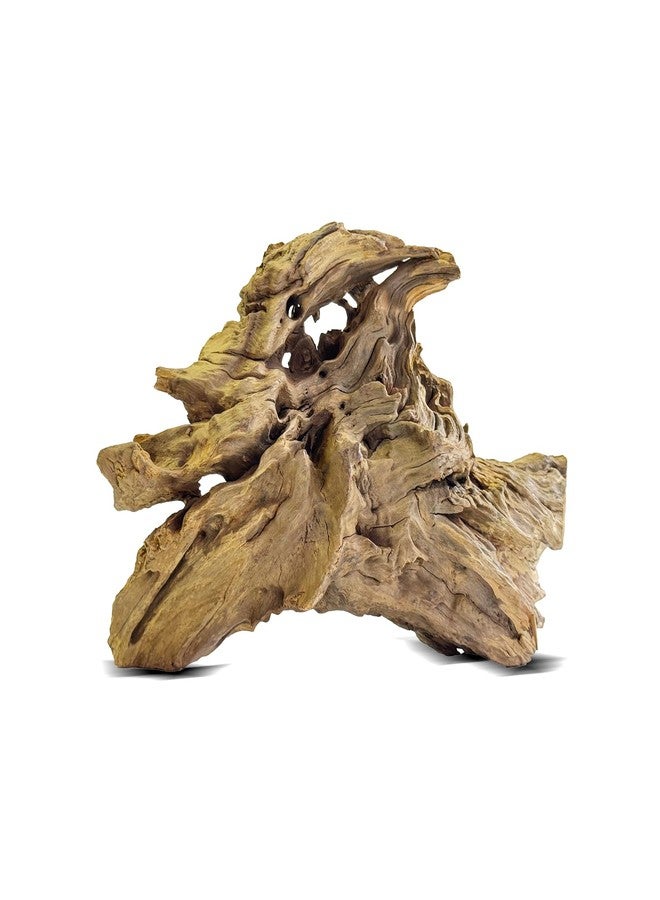 HEMYIS Natural Driftwood for Aquarium Decor,Reptile Habitat&Home DIY Decor,Naturally Unique Shapes Weathered Wood,Easy to Use S-(6-8 Inch/0.9-1.3 Lbs)-Pack of 1 - Image 1