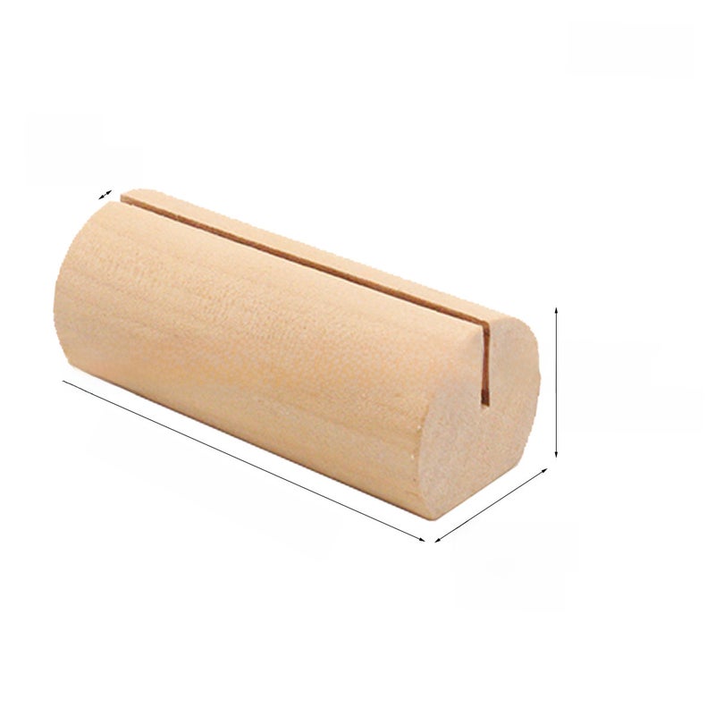 Christmas Party Wooden Note Clip Decor Cylindrical, card holder 