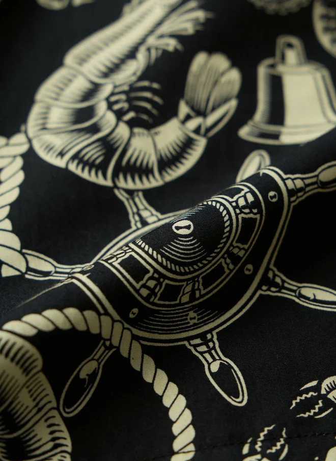The Souled Store  The Souled Store Men Regular Fit Printed Black Boxer Shorts  | Best Price UAE
