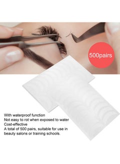 Sonew 500 Pairs Eyelash Extension Sticker Eye Positioning Tips Sticker Lash Mapping Stickers Eyelash Under Eye Pads Positioning Paper Tips Sticker Wraps Make Up Tools  - Image 2