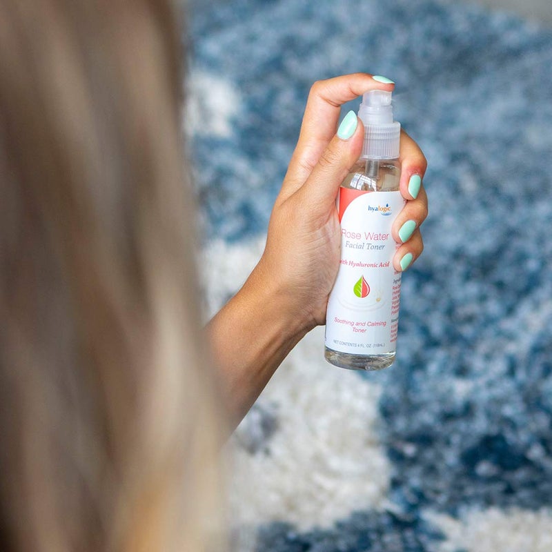 Hyalogic Rose Toner - Alcohol-Free Facial Toner with Hyaluronic Acid & Aloe Vera - Amazing Face Astringent for All Skin Types - Facial Toner to Boost Brightness & Softness (4 fl oz) - Image 4