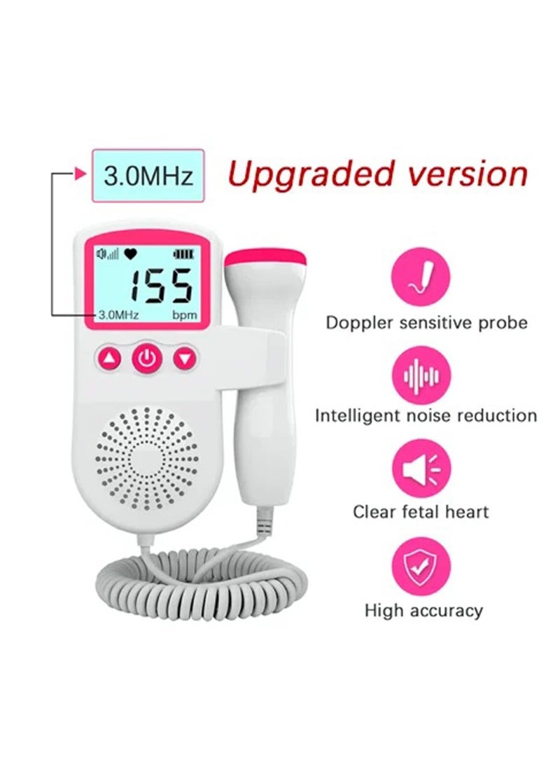 general Fetal Doppler Your Portable Pregnancy Companion 50-230M Measuring Hz LCD Display Pocket Size - Image 3