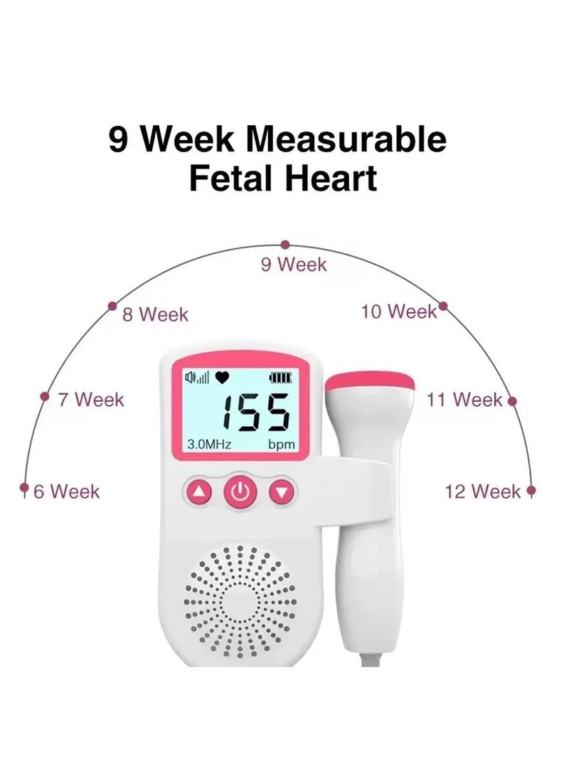 general Fetal Doppler Your Portable Pregnancy Companion 50-230M Measuring Hz LCD Display Pocket Size - Image 4