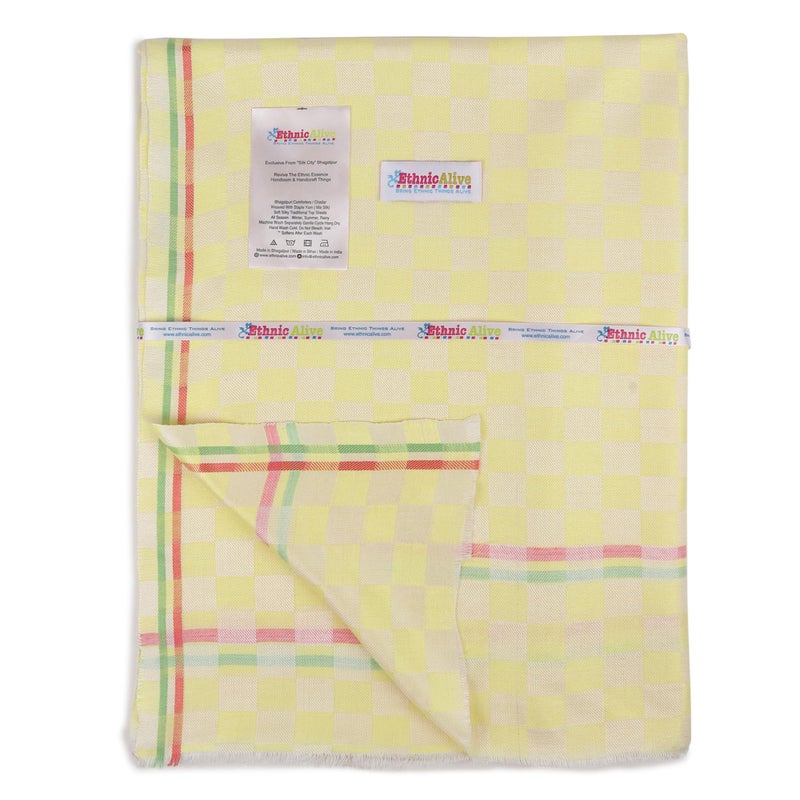 EthnicAlive 3D Print Bhagalpuri Gamcha Towels|Light Weight Bath Gamcha Towels for Men & Women Large Size Angocha|Quick Absorption & Faster Drying Bath Towel |100% Cotton (Size 162x86cm) - Image 4