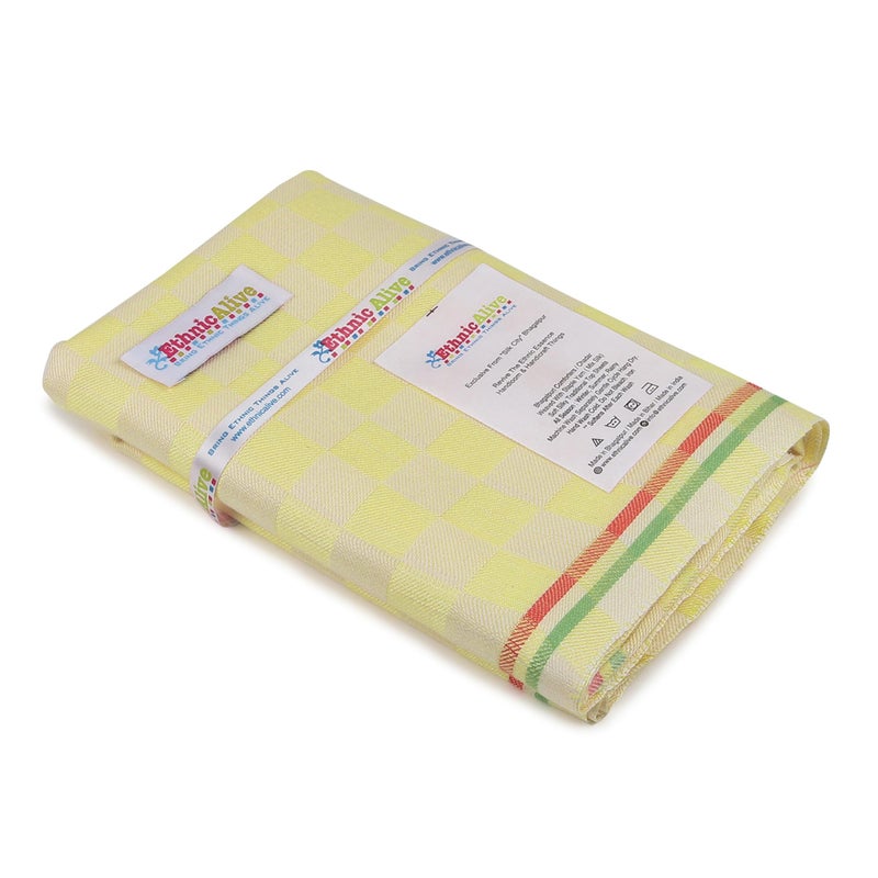 EthnicAlive 3D Print Bhagalpuri Gamcha Towels|Light Weight Bath Gamcha Towels for Men & Women Large Size Angocha|Quick Absorption & Faster Drying Bath Towel |100% Cotton (Size 162x86cm) - Image 2