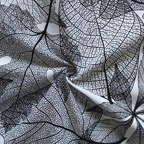 AIRWILL Cotton Floral Pattern 2 Seater Table Cloth Pack of 1 pc (Black) - Image 2