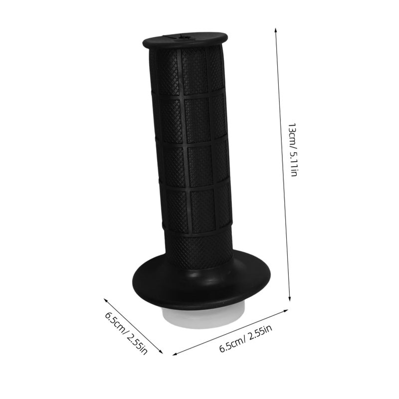 2pcs Black Plastic Motorcycle Throttle Knob Handlebar Grip Enhancer For Off Road - Image 3