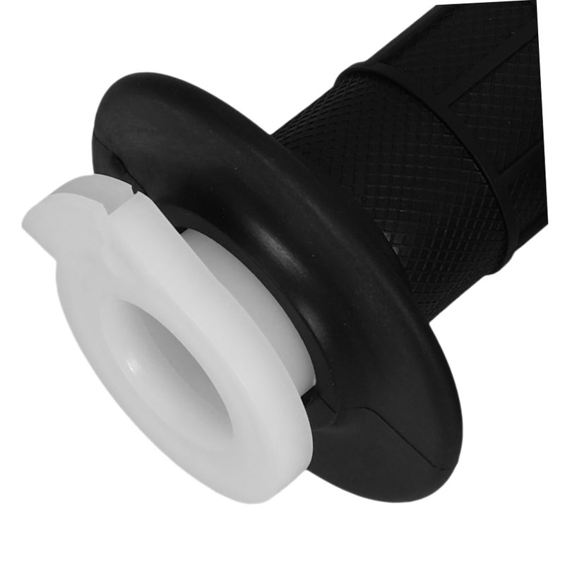 2pcs Black Plastic Motorcycle Throttle Knob Handlebar Grip Enhancer For Off Road - Image 5