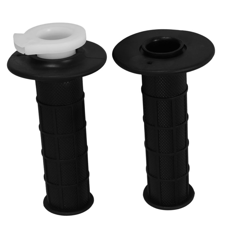 2pcs Black Plastic Motorcycle Throttle Knob Handlebar Grip Enhancer For Off Road - Image 2