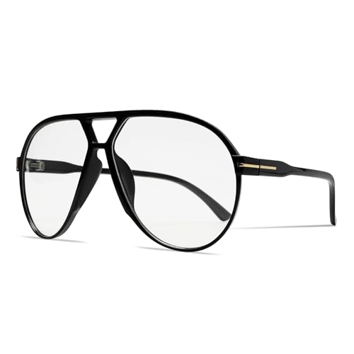 GUVIVI Retro Aviator Sunglasses for Women Men Oversized Classic 70s Vintage Trendy Tangle Free Square Aviators Sun Glasses - Image 1