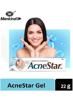 Mankind Acnestar Gel 22g | Anti-inflammatory | Anti-bacterial | For Acne, Pimples, Whiteheads And Blackheads  - Image 1