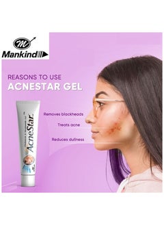 Mankind Acnestar Gel 22g | Anti-inflammatory | Anti-bacterial | For Acne, Pimples, Whiteheads And Blackheads  - Image 2