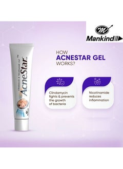 Mankind Acnestar Gel 22g | Anti-inflammatory | Anti-bacterial | For Acne, Pimples, Whiteheads And Blackheads  - Image 3