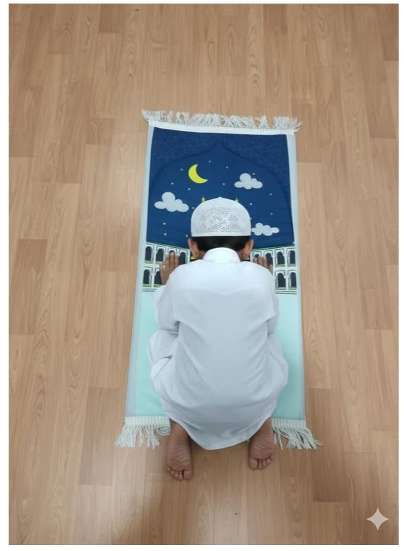 Padded Prayer Mat for Kids - Soft & Comfortable Knee Support, 2cm Thick Foam Rug, Non-Slip Base, Premium Quality, Perfect Educational Gift for Boys and Girls. - Image 4