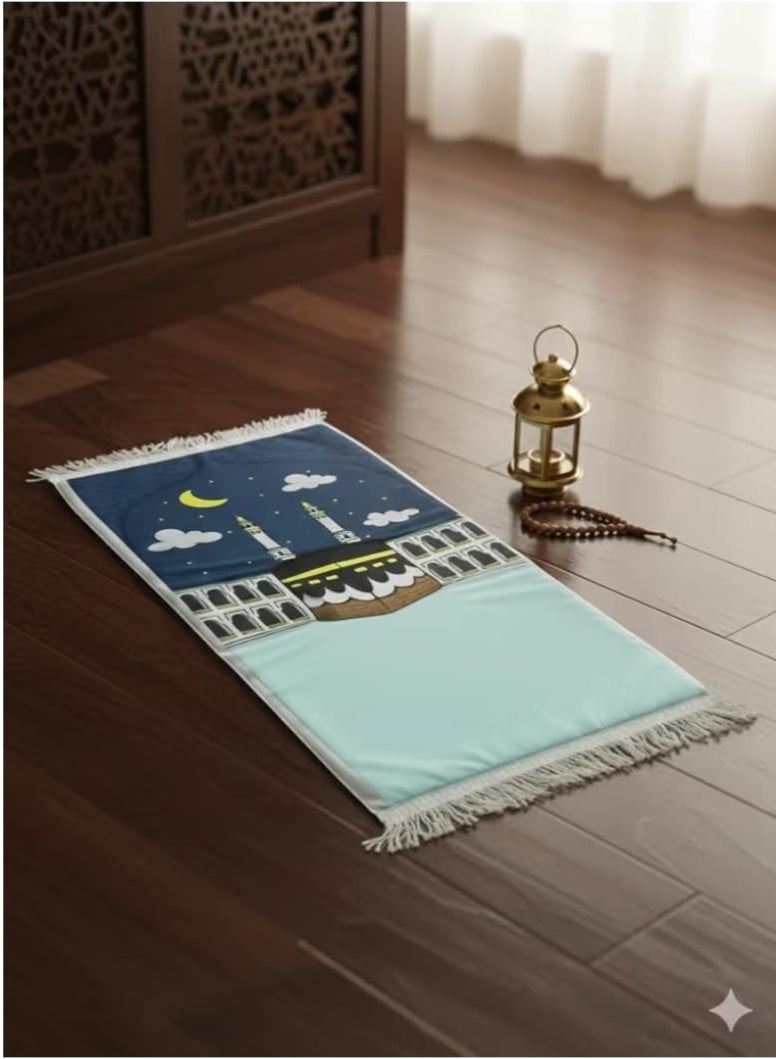 Padded Prayer Mat for Kids - Soft & Comfortable Knee Support, 2cm Thick Foam Rug, Non-Slip Base, Premium Quality, Perfect Educational Gift for Boys and Girls. - Image 2