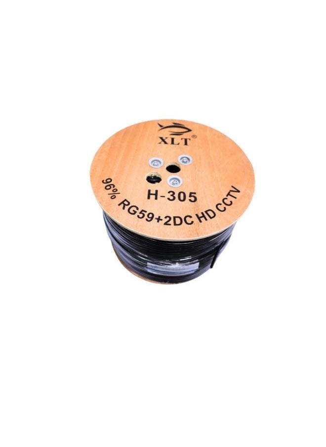 XLT - RG59 Coaxial Cable With Power ideal for CCTV Security Camera - 305m - Image 1