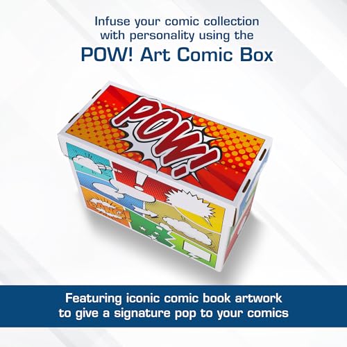 BCW Pow! Comic Book Storage Short Box - 1 Pack | Holds 150-175 Silver, Bronze, or Modern Comics - Image 2