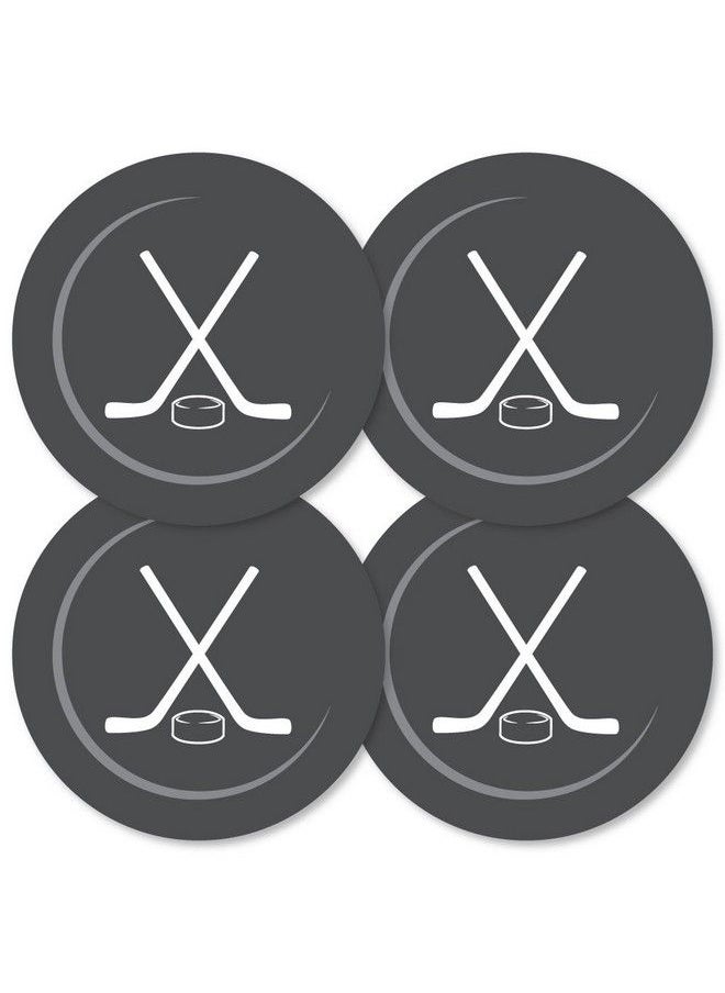 Big Dot of Happiness Shoots And Scores Hockey Puck Decorations Diy Baby Shower Or Birthday Party Essentials Set Of 20  - Image 2