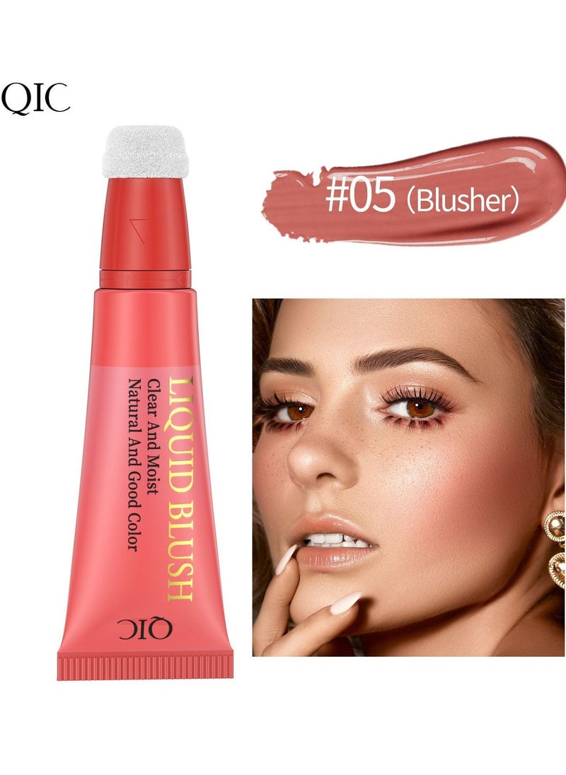 QIC Clear and Mosit Face Liquid Blush with Cushion Applicator 05#  - Image 1