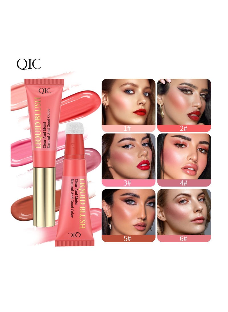 QIC Clear and Mosit Face Liquid Blush with Cushion Applicator 05#  - Image 4