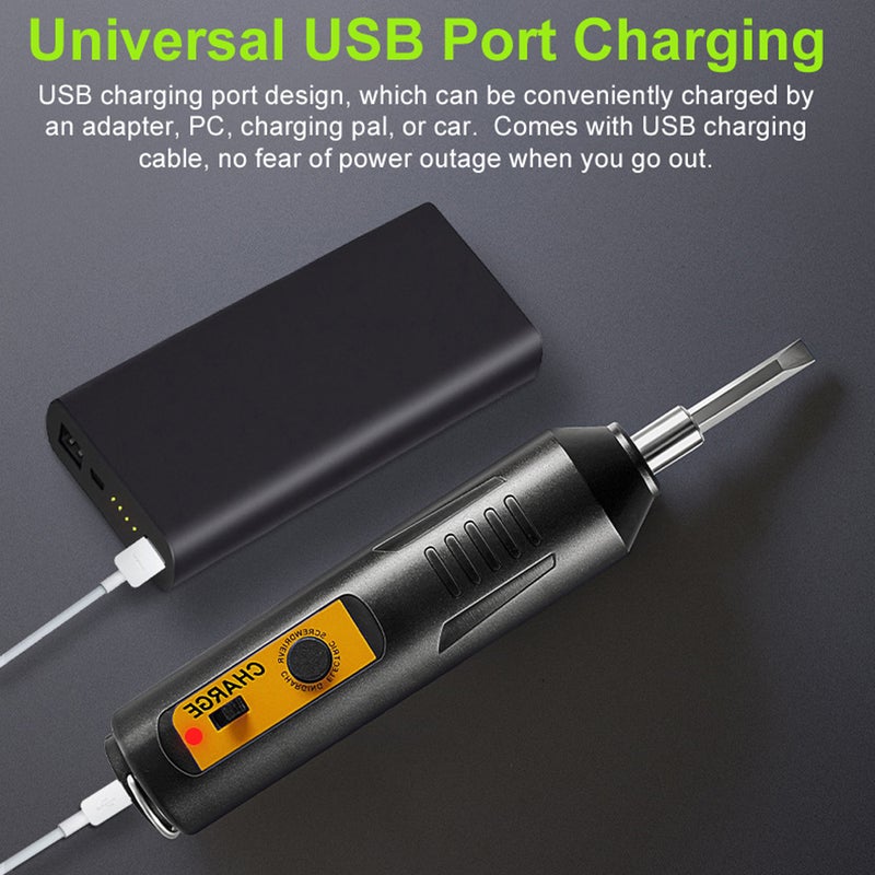 مجموعة مفكات كهربائية عالية الدقة متعددة الوظائف قابلة ل الشحن عبر USB، مجموعة أدوات إصلاح إلكترونية لأجهزة المحمول وأجهزة الكمبيوتر والأجهزة المنزلية - Image 4