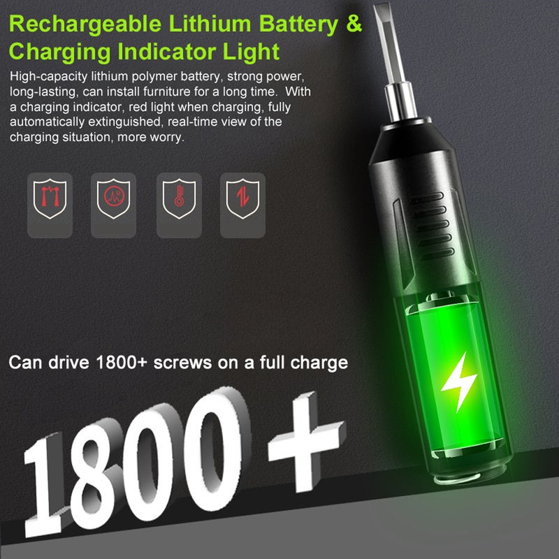 مجموعة مفكات كهربائية عالية الدقة متعددة الوظائف قابلة ل الشحن عبر USB، مجموعة أدوات إصلاح إلكترونية لأجهزة المحمول وأجهزة الكمبيوتر والأجهزة المنزلية - Image 5