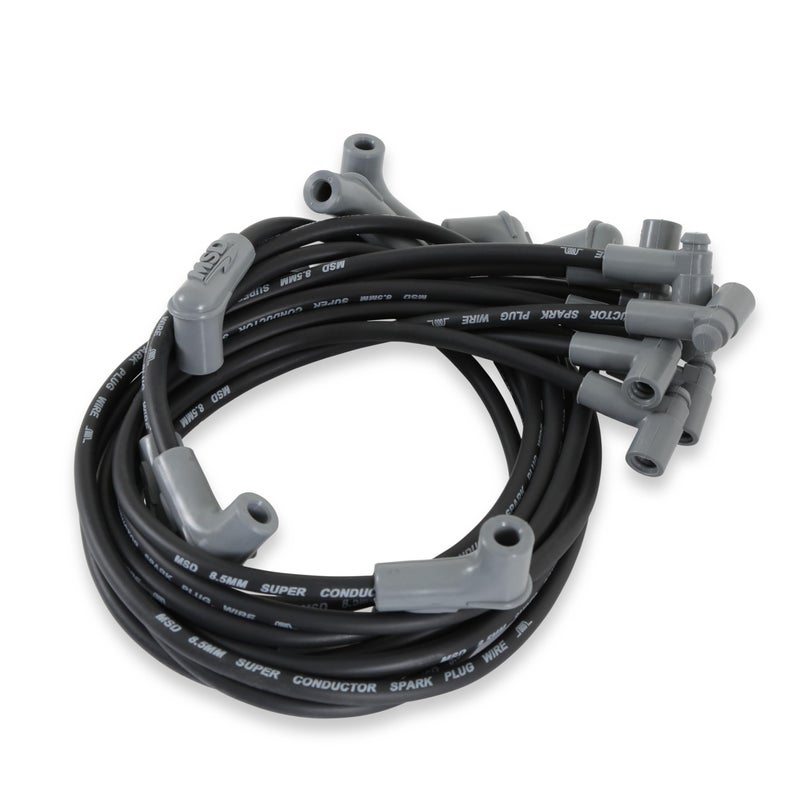 MSD مجموعة أسلاك شمعات الإشعال MSD 35593 سوبر موصل باللون الأسود