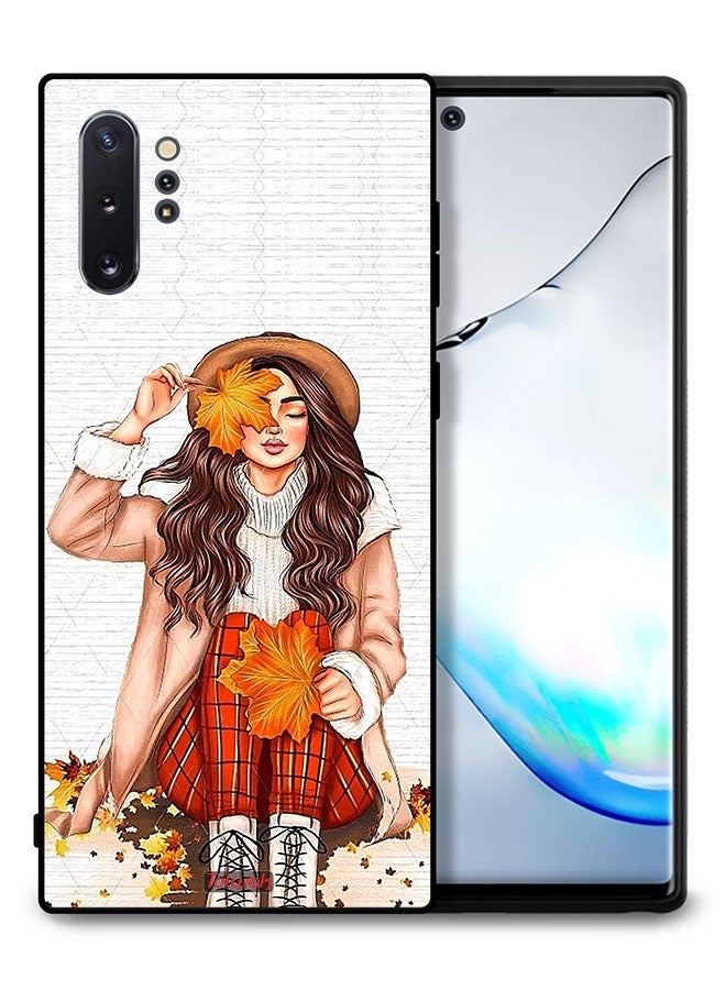 Tolwak Samsung Galaxy Note 10 Plus Protective Case Cover Holding Autumn Leaves Art - Image 1